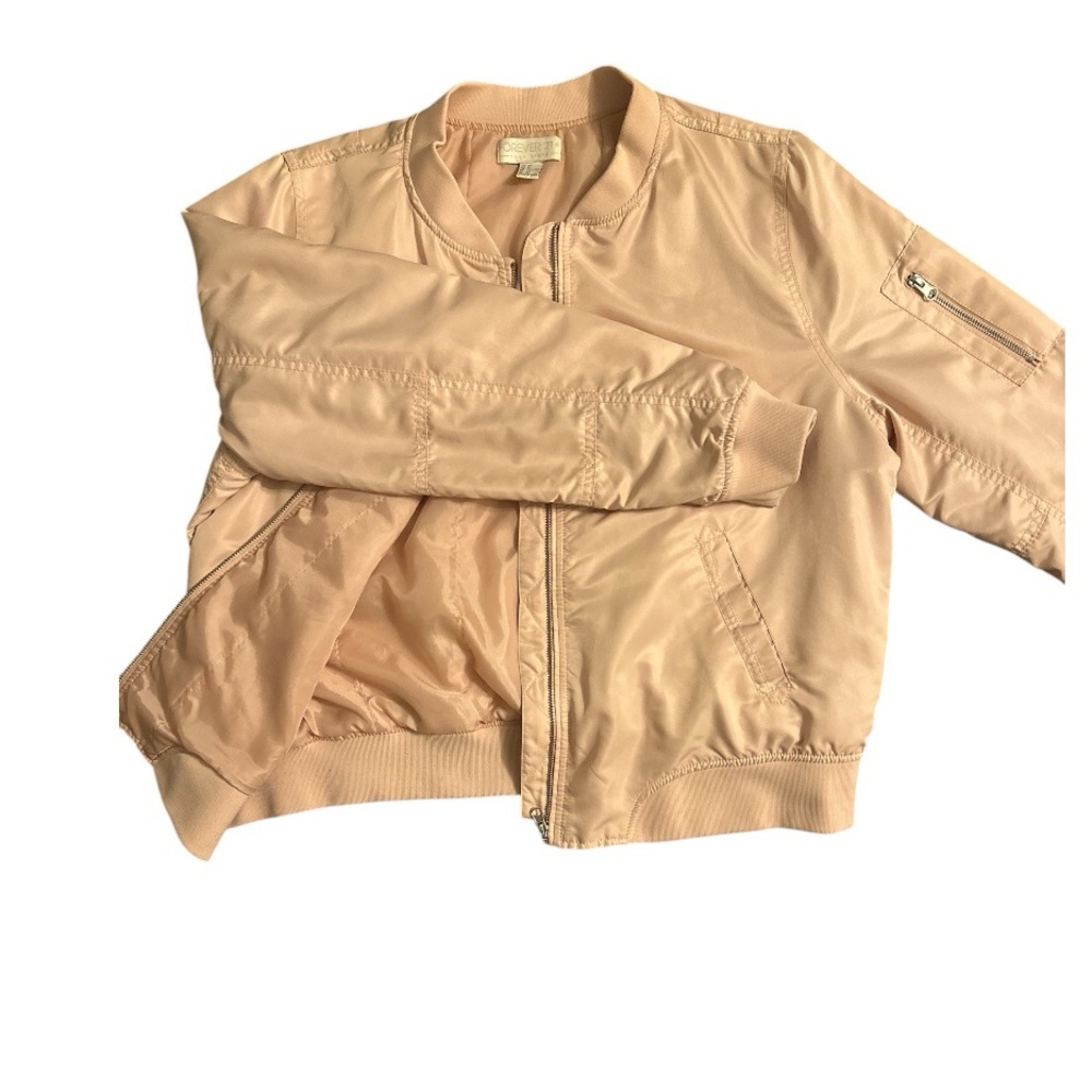 Forever 21 Pale Pink Bomber Jacket